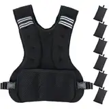 Vailge Verstellbare Gewichtsweste, 5kg -9kg, Weighted Vest für Männer und Frauen, Einstellbare Trainingsweste Fitnessweste zum Krafttraining, Jogging, Crossfit, Finess, Muskelaufbau, Calisthenics