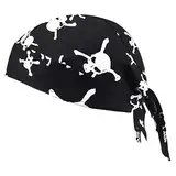 DHSBGWSX 1 Stück Radmütze, Outdoor-Sport-Elastische Mütze, Personalisierte Kopfmütze, Laufkopfmütze, Piraten-Bandana, Totenkopf-Bandana, Geeignet Für Outdoor-Radfahren, Laufen, Wandern