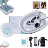 Ionen FußBad, Ionische Detox-FußBadmaschine, Fuß-Elektrolyse-Bad Komplett-Set, Fuß-Pflege-Becken Set, Electrolysis Footspa Bath, Tragbare Fuß-Spa-Reinigungsmaschine (mit Becken)