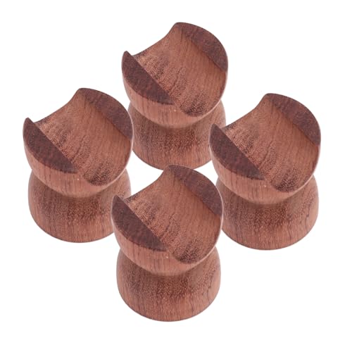 VGEBY 4PCS HiFi-Lautsprecher-Drahthalterung, Stoßfester HiFi-Lautsprecher-Stromkabelstabilisatorständer aus Holz für Lautsprecherverstärker-Soundsystem, VGEBYsquor1nafm