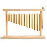 ENNBOM 20 Töne Chime Table Top Bar Chime Wind Chime 20 Bars Instrument Percussion mit Schlägel (Gold)