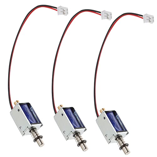 Zerodeko 1 Satz Push Pull Elektromagnet Linear Magnetischer Solenoid Für Automaten Haushaltsgeräte Transport Kompakt Installieren 3 Stück