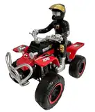 Quad Spielzeug für Kinder Quad mit Pilot Quadbike mit Kupplungsbewegung ATV Quad Motorrad Cross Offroad Spielzeug Motorrad Sport Quad Race Quad Groß mit Kupplungsfahrer, Mehrfarbig