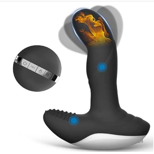 Wackelnder Prostata Stimulation Vibration Männer, 2 Motoren Heizung Fernbedienung Analvibratoren Sexspielzeug für Männer Frauen Paare, Analplug Analdildo Butt Plug Vibrator Sexspielzeug für Männer