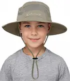 Durio Sonnenhut Kinder Uv Schutz Sonnenmütze mit Kinnriemen Kinder Fischerhut mit Nackenschutz Kinderhut Atmungsaktiv Sonnenschutz Sonnenhut aus Baumwolle für Jungen 4-12 Jahre