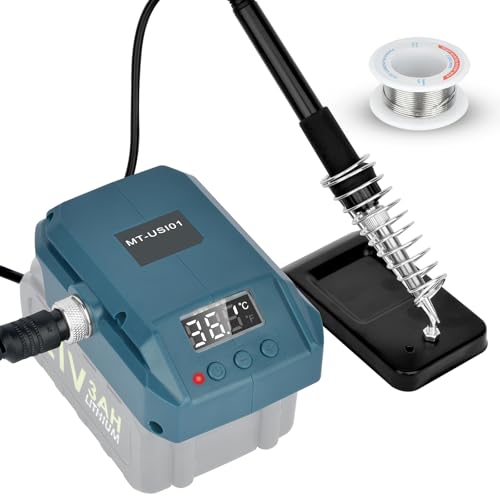 Akku Lötkolben Kompatibel mit Makita 18V Li-Ionen-Akku: 18V digitale Lötkolbenstation für Heimwerker, Gerätereparatur, Uhrenreparatur und Drahtschweißen (Batterie nicht im Lieferumfang enthalten)