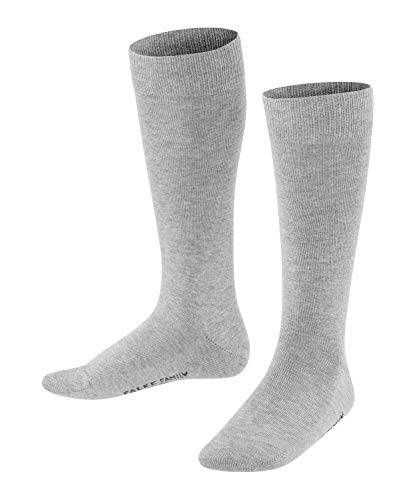 FALKE Unisex-Kinder Kniestrümpfe 11645 Family KH, Grau (light grey 3400), 23-26