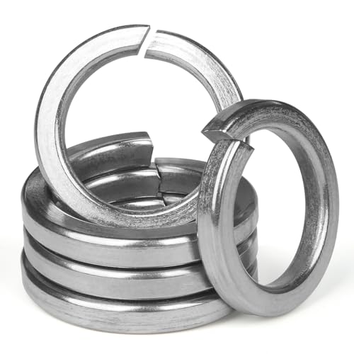 BOUMVID 10 Stück Federringe M10, Federring Form B nach Federring Glatt, 304 Edelstahl DIN 127 A2 V2A Spiralförmige Federscheibe Federscheiben Sprengring Unterlegscheiben