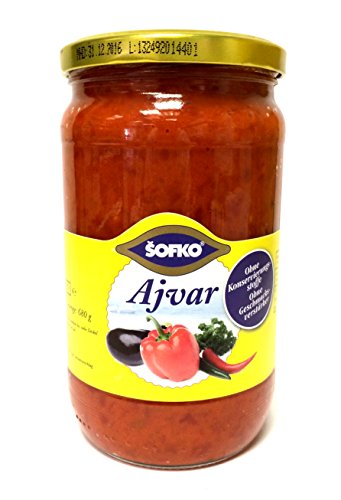 12 x 680g Sofko Ajvar Paprika Gemüsezubereitung MILD