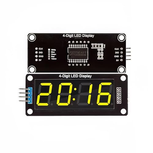 TM1637 7-Segment Display Modul 4-stellig gelb