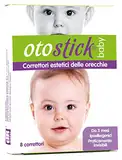 Otostick Baby ästhetische Korrektoren für abstehende Ohren, 8 Korrektoren + 1 Mütze, ab 3 Monaten