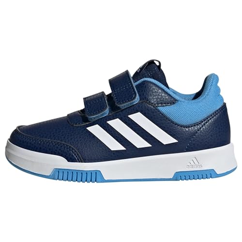 adidas Unisex Kinder Tensaur Hook and Loop Shoes, Dark Blue/White/Blue Burst, 36