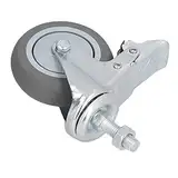 Caster Wheels 3 in PVC -Verschleiß -Wald -Starker -Lagerkapazität Stamm Casters für Regale Keine Bremsen (Es gibt Bremsen)