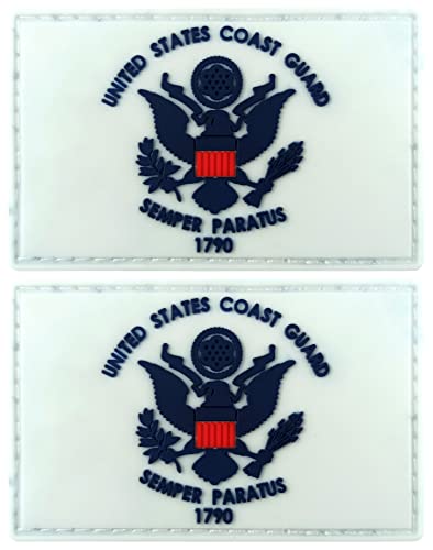JBCD Aufnäher mit US-Küstenwache, Flaggen aus PVC, für Rucksack, Hut, Team, Militär, Armee, Flicken