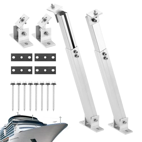 Geteawily Wohnmobil-Solarpanel-Halterungen,Boot-Solarpanel-Halterung | Verstellbare Stützständer für Solarstromanlagen - Stützständer für Solarstromsysteme aus Aluminiumlegierung, Solarpanel-Halterung