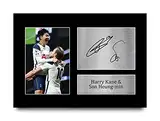 HWC Trading A4 Harry Kane & Son Heung-min Tottenham Hotspurs Spurs Geschenke gedrucktes signiertes Autogramm Bild für Fußballfans und Fans