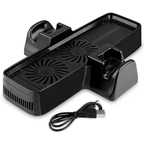 OSTENT 3 in 1 USB Lüfter Konsole Controller Ständer Kompatibel für Microsoft Xbox 360 Slim