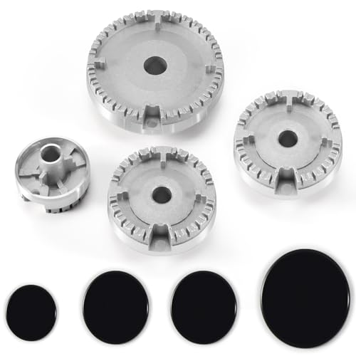 Dasing Herdhut-Set, Verbesserter Herddeckel, Backofen-Gasherd, Brennerkrone, Flammenkappe, Gasbrenner-Flammenkappe, Passend für die Meisten Gasherdbrenner