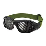 Create idea Taktisch Militär Tarnen Schutz Metall Mesh Brille Schutz Brillen Schwarz