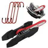 CHANG QI Bremssattelwerkzeug Ratschen Bremskolben-Rückstell-Werkzeug mit 2 Stahlplatten und 4 S Haken Bremsbelag-Ersatzhaken…