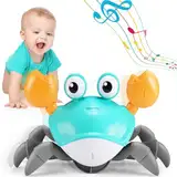 Adeokay Krabbe Baby Spielzeug ab 1 2 3 Jahr, Spielzeug ab 6 7 8 9 10 Monate Kinderspielzeug ab 1-3 Jahre Junge Mädchen Geschenk für Kinder Tummy Time Toys Krabbelspielzeug Baby