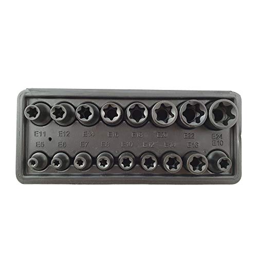WeberTools WT-8520 E5-E24 Schlagschrauber E-Profil 3/8" + 1/2" Steckschlüsselsatz