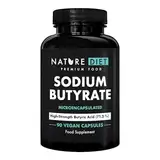 Natriumbutyrat | Hochdosiert | 720 mg pro Portion | Unterstützt Darm & Verdauung | 90 Kapseln | 45-Tage-Vorrat | von Nature Diet