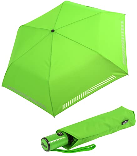 iX-brella Automatik Kinderschirm Safety Reflex extra leicht - neon grün