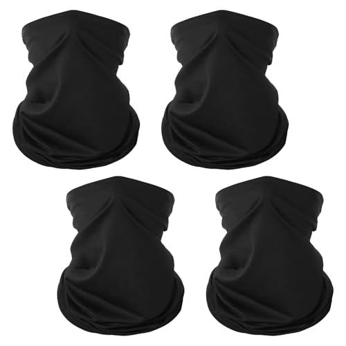 Roinaid 4 Stück Motorrad Halstuch Herren, Multifunktionstuch Schlauchschal, Elastische Schnelltrocknend Ski Maske