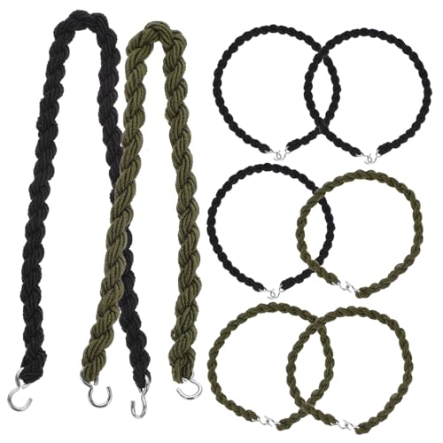 BESTonZON 8 Stück Teiliges Elastische Stiefelband Outdoor Band für Hosenfixierung Strapazierfähige und Verstellbare Boot Bänder für Camping Metallhaken