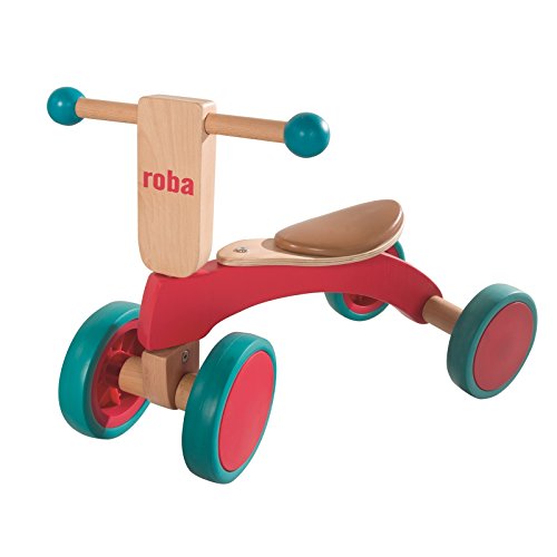 roba Holz Rutscher, Kinderfahrzeug aus Holz, Kleinkind Laufrad/Sitzroller ab 1 Jahr