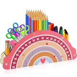 WUSANNA Stiftehalter Kinder Schreibtisch Organizer Kinder Schreibtischorganizer Kinder Stiftehalter Schreibtisch Kinder Ideal für Kindermäppchen und die Organisation im Klassenzimmer Abnehmbar