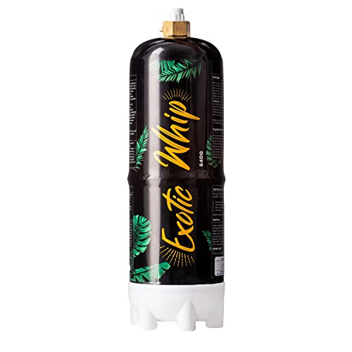 ExoticWhip 640g N2O für Sahnebereiter- entspricht 85 Sahnekapseln -100% recyclebar.Hochwertige Edelstahl-Zylinder für Sahnebereiter, perfekt geeignet für die Zubereitung auf Partys.