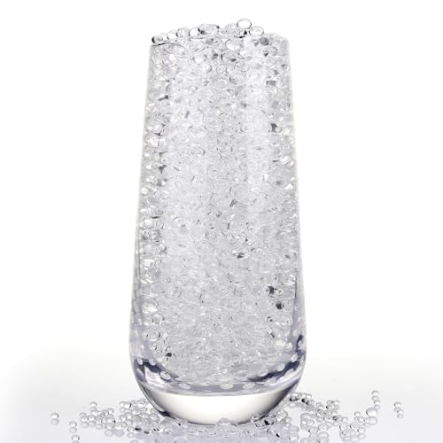 Wisyoth Wasserperlen Durchsichtig, 80.000 Stück Deko Wasserkugeln Water Beads für Schwimmende Perlen, Pflanzen in Vase, Schwimmende Kerzen, Hochzeits-Mittelstück, Vasenfüller