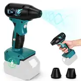 Mini Gebläse für Makita 18V Akku, 130000RPM/Min 180W Laubbläser Gebläse, 4 Gang Tragbar Staubbläser, Jet Dry Turbo Fan Industrieventilator für Haartrocknung, Reinigung Auto,Tastatur (Keine Batterie)