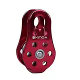 ANCLLO Kletterrolle, 20 KN, Fixed Baum Klettern Einzelrolle Abseilen Baumpfleger Rescue Safety Gear,einzelne Riemenscheibe für Klettern, Höhlenerkundung, Bergsteigen, für Seile bis 12 mm Durchmesser