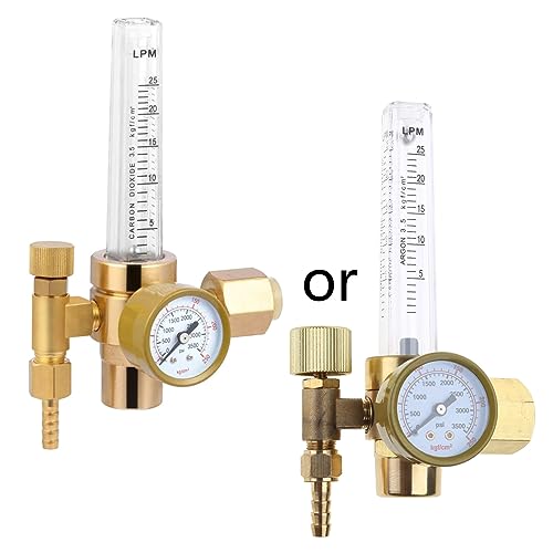 Gissroys CO2 Regler Durchflussmesser Vollkupfer Schweißen Mig Regulierventile Zubehör Schweißen Schweißmaschine Mig TIG Zubehör Schweißen Mig Durchflussmesser