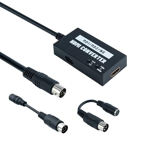 Mcbazel Mega Drive/NEOGEO HDTV HDMI Adapter Multifunktionaler 4:3/16:9 HDTV Video HDMI Konverter 720P/1080P für Mega Drive 1/Mega Drive 2/NEOGEO