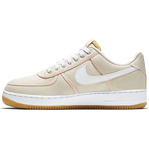 NIKE Herren Air Force 1 '07 Premium Sneaker, Mehrfarbig (Light Cream/White/Crimson Tint 000), 40.5 EU