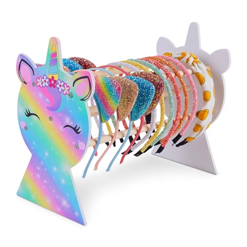 Unicorn Castle Haarreif Ständer Haargummi Aufbewahrung Haarschmuck Kinder Headband Holder Organizer