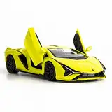 RMZ City Lamborghini Sián FKP37 Casting Car Modell, Zinklegierung Spielzeugauto für Kinder, Rückziehfahrzeuge, Spielzeugauto für Kleinkinder, Kinder, Jungen, Mädchen, Geschenk