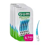 GUM SOFT-PICKS ADVANCED Interdentalreiniger/Einfache und sanfte Reinigung der Zahnzwischenräume/Angenehmes Anwendungsgefühl/Gute Erreichbarkeit aller Zahnzwischenräume (Small)