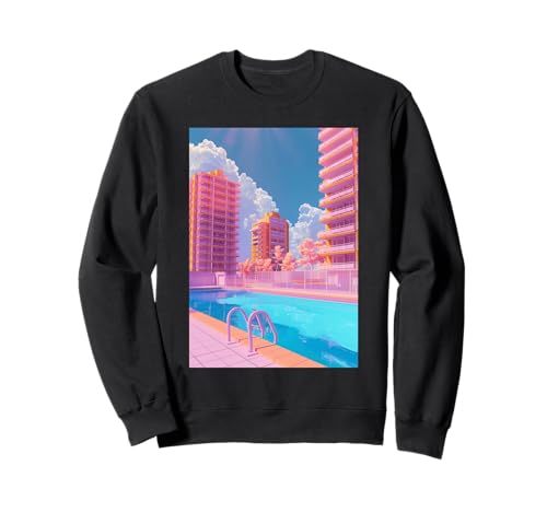 Liminaler Raum: Wohnkomplex Pool Sweatshirt
