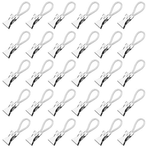 30 STK Handtuch Clips zum Aufhängen, Handtuchklammern zum Aufhängen Edelstahl Handtuchclips Aufhänger für Handtücher, Geschirrtuch Handtuchhalter Clips, Geschirrtücher Handtuchaufhänger Clips