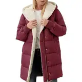 angebote des tages, warehouse deal, Winterjacke Damen Lang Warm Gefüttert, Winter Warm Wintermantel Parka Jacke Gefütterter Winterparka Mantel Fleecejacke Outdoor, prime deals