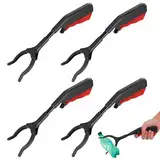 4 Stück Greifer für Senioren,Müllgreifer Kinder Greifzange 28cm Tragbare Müllzange Greifzange,Multifunktionale Greifzange für Müll für den mobilen Einsatz im Alltag,Artikelrecycling