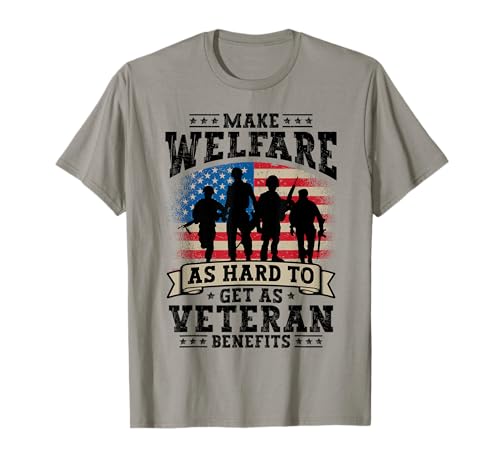 Sozialhilfe so schwer zu bekommen wie Veteranenhilfe für das T-Shirt