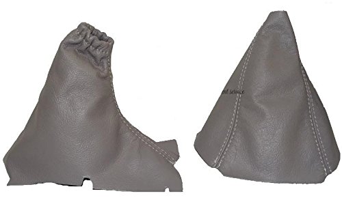 Gear & Handbremsmanschette Leder grau