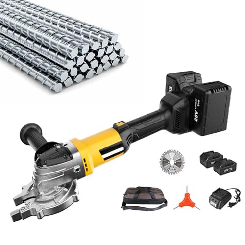 Handgeführter Stahlstangenschneider, 2100 U/min Dual-Lithium-Akku-Bewehrungsstahl-Kaltsäge, Schnittbereich 30 Mm/50 Mm, Mit Werkzeugtasche, Für Baustellen, Verarbeitungsanlagen, Gebäudeinstandhaltung