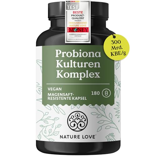 Probiona Komplex - die wichtigsten Bakterienstämme für deine Darmflora - 300 Mrd. KBE/g - magensaftresistent & vegan - mit Lactobacillus & Bifidobakterien, hochdosierte 20 Mrd KBE/Tagesdosis, 3 Monate